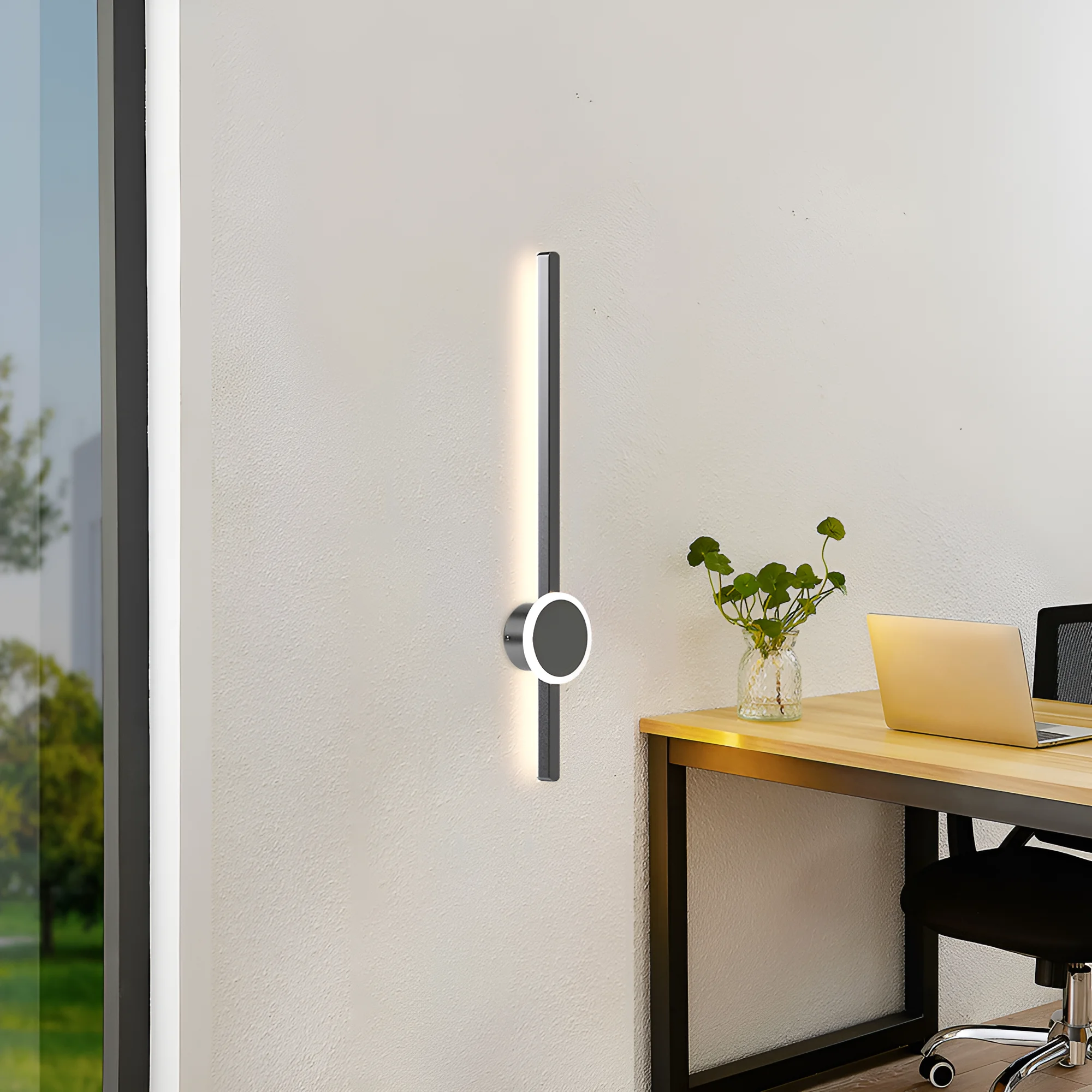 LED zidna lampa 16W crna 3000K Braytron TINY