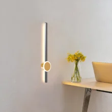 LED zidna lampa 16W crno-zlatna 3000K Braytron TINY