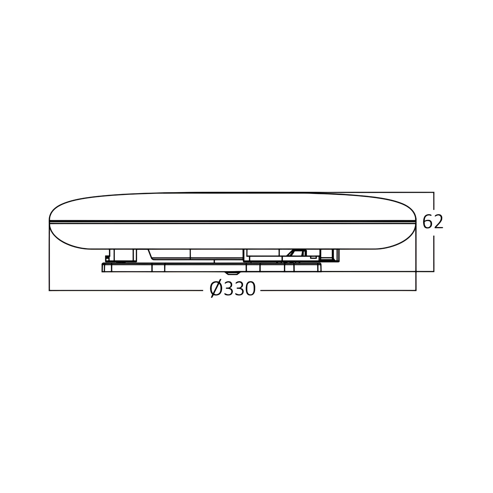 LED plafonjera okrugla Ø330 30W 6500K IP44 Braytron Jade - Слика 6