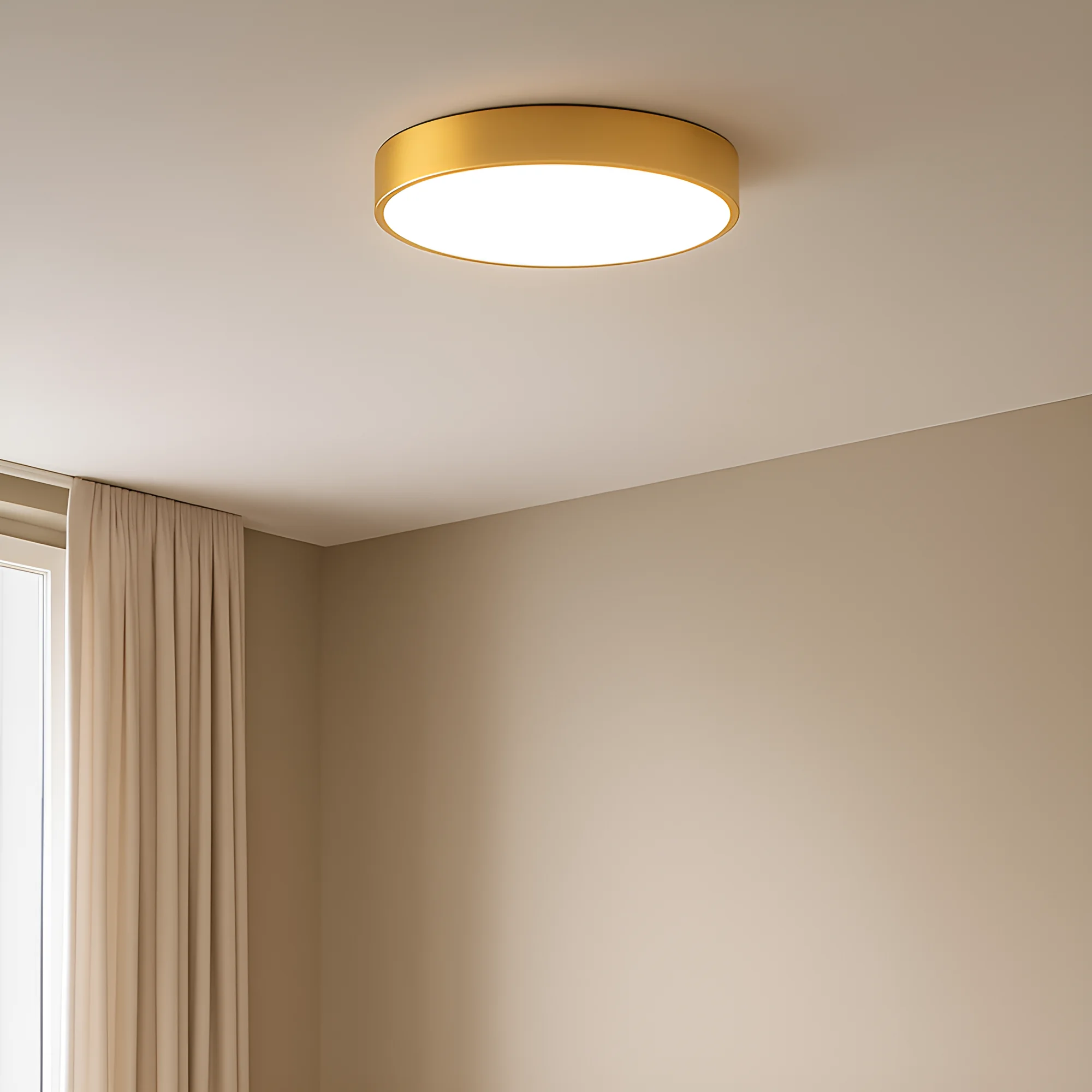 LED plafonjera okrugla Ø400 36W CCT zlatna Braytron Blade