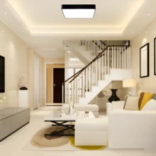 LED plafonjera kvadratna 400×400 36W CCT crna Braytron Blade