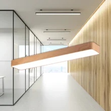 LED plafonjera pravougaona 1200×200 45W CCT drvo (imitacija) Braytron Blade