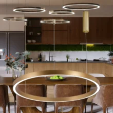 Braytron Lina viseća LED svetiljka okrugla 35 W CCT Zlatna