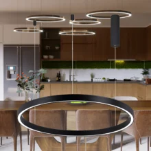 Braytron Lina viseća LED svetiljka okrugla 45 W CCT Crna