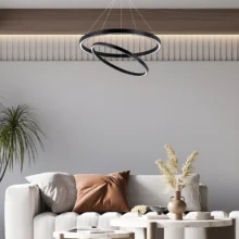 Braytron Lina viseća LED svetiljka okrugla 65 W CCT Crna
