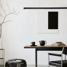 Viseća LED lampa linijska 30W CCT crna Braytron Lina