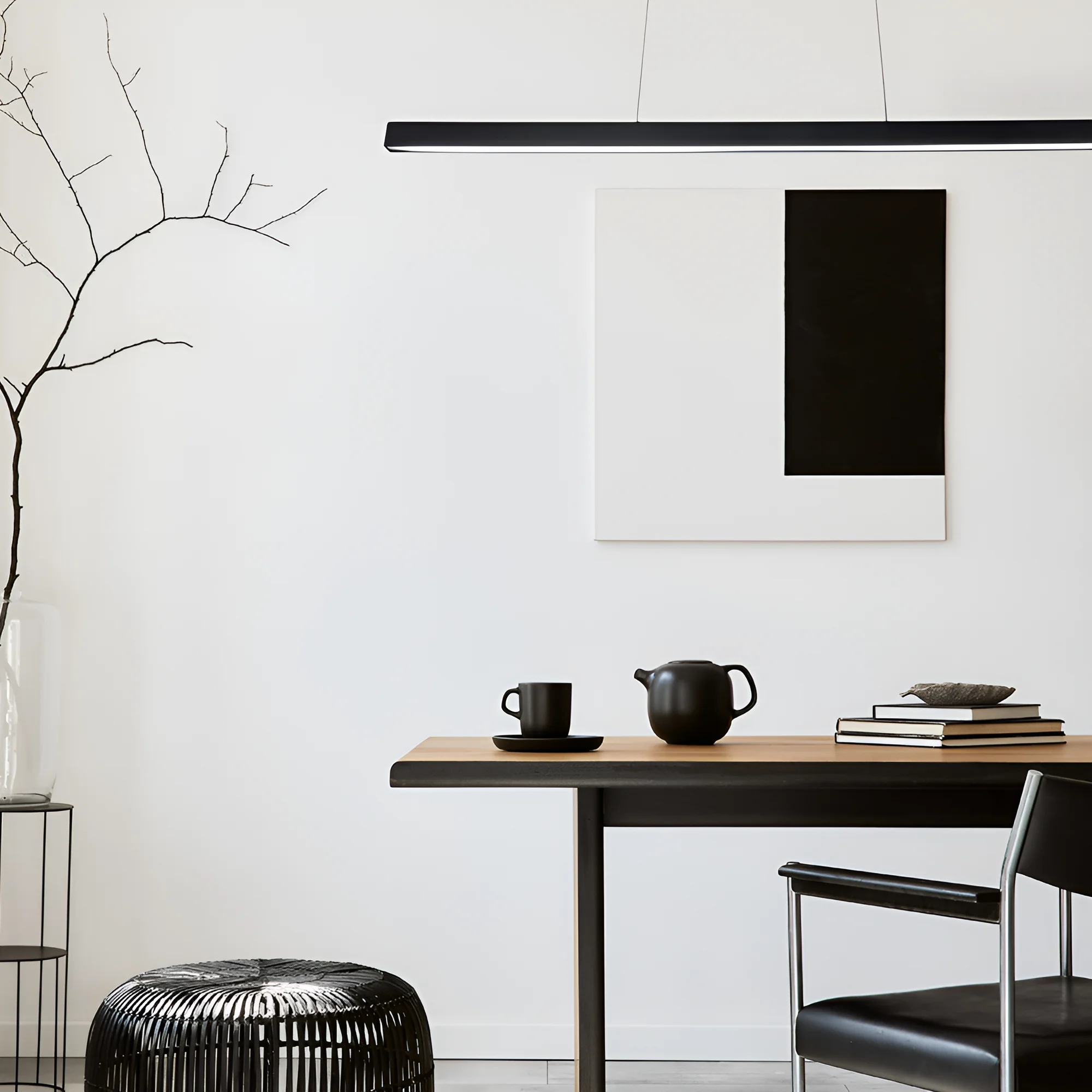 Viseća LED lampa linijska 30W CCT crna Braytron Lina