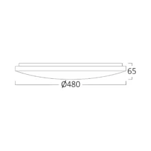 LED plafonjera okrugla Ø480 44W CCT IP20 Braytron Jade