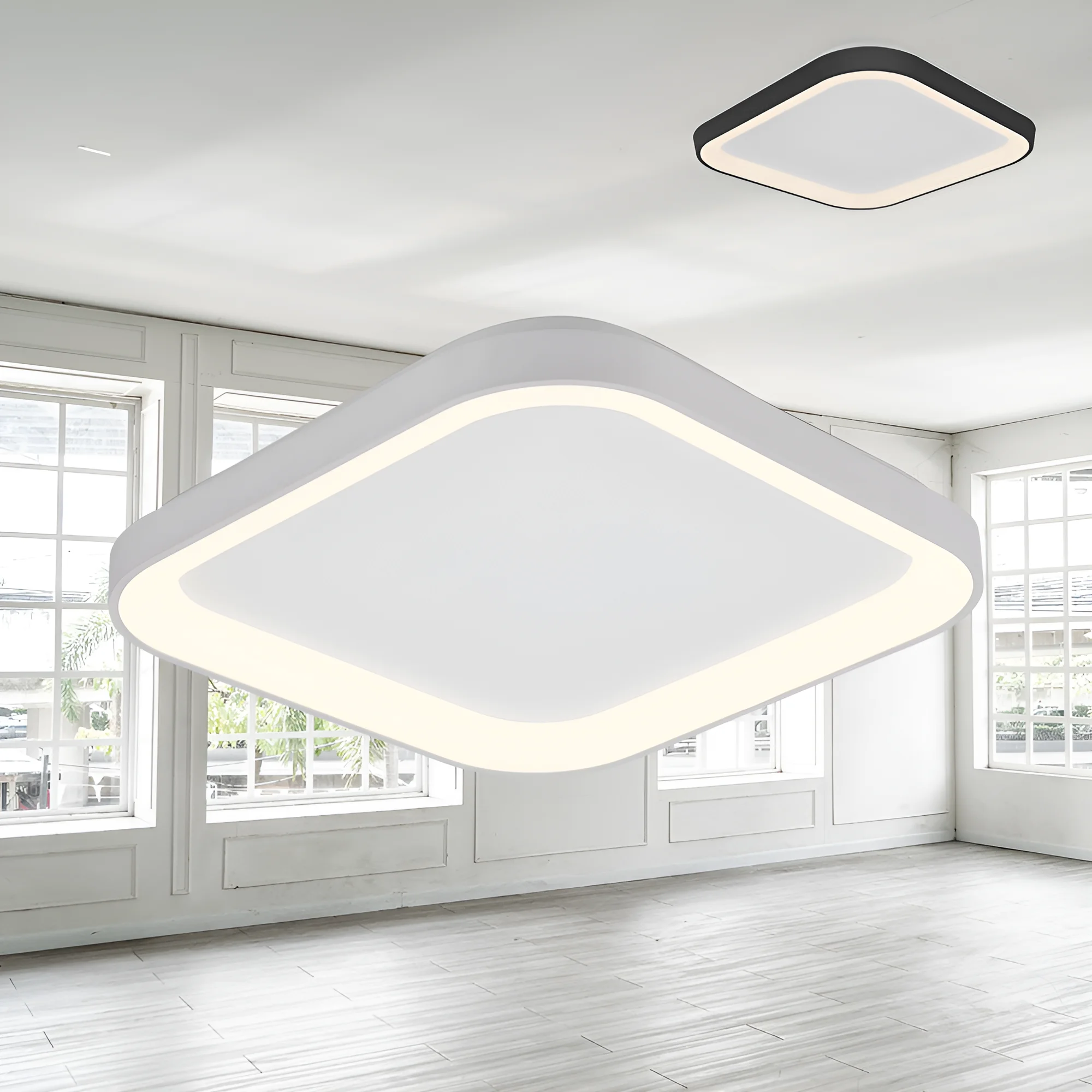 LED plafonjera kvadratna 480×480 36W CCT bela IP20 Braytron Bella
