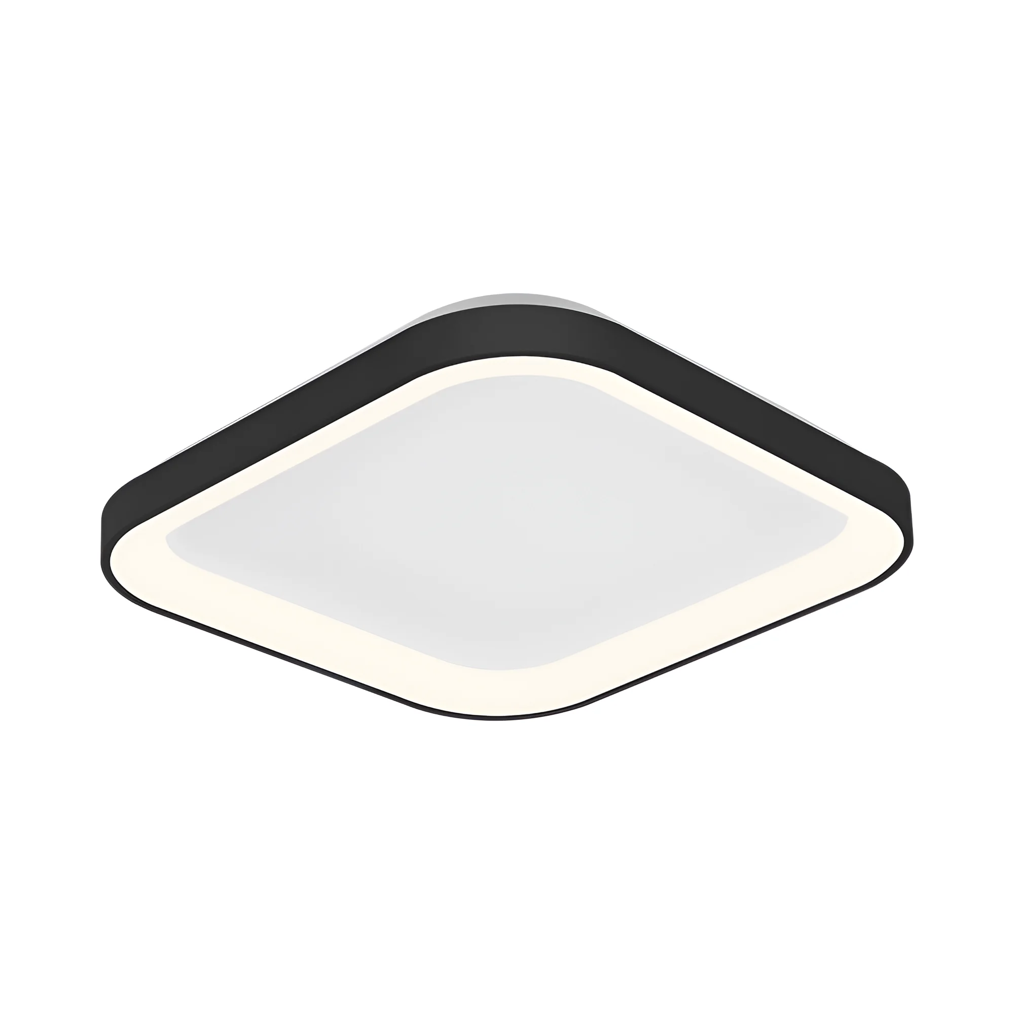 LED plafonjera kvadratna 480×480 36W CCT crna IP20 Braytron Bella