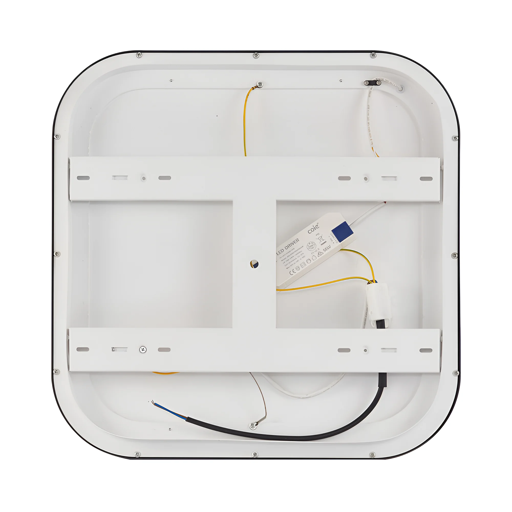 LED plafonjera kvadratna 480x480 36W CCT crna IP20 Braytron Bella - Slika 5