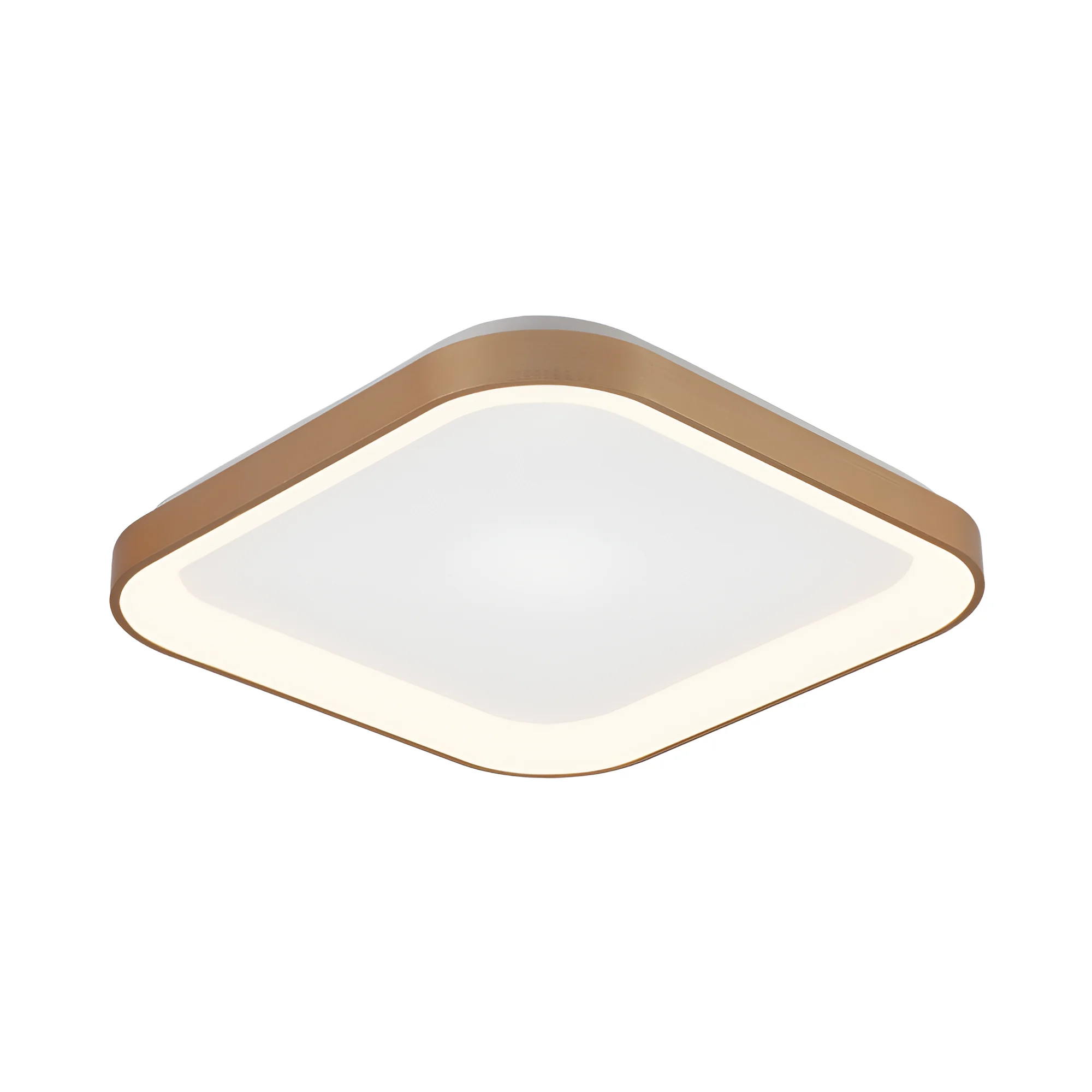 LED plafonjera kvadratna 480×480 36W CCT zlatna IP20 Braytron Bella