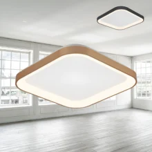 LED plafonjera kvadratna 480×480 36W CCT zlatna IP20 Braytron Bella