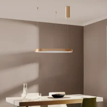 Braytron Bella viseća LED svetiljka okrugla 46 W CCT Zlatna