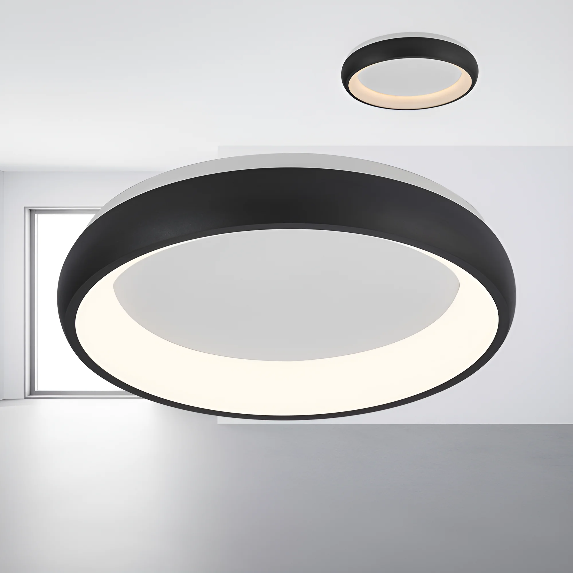 LED plafonjera okrugla Ø480 36W CCT crna IP20 Braytron Bella II