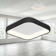LED plafonjera kvadratna 480×480 36W CCT crna IP20 Braytron Bella II