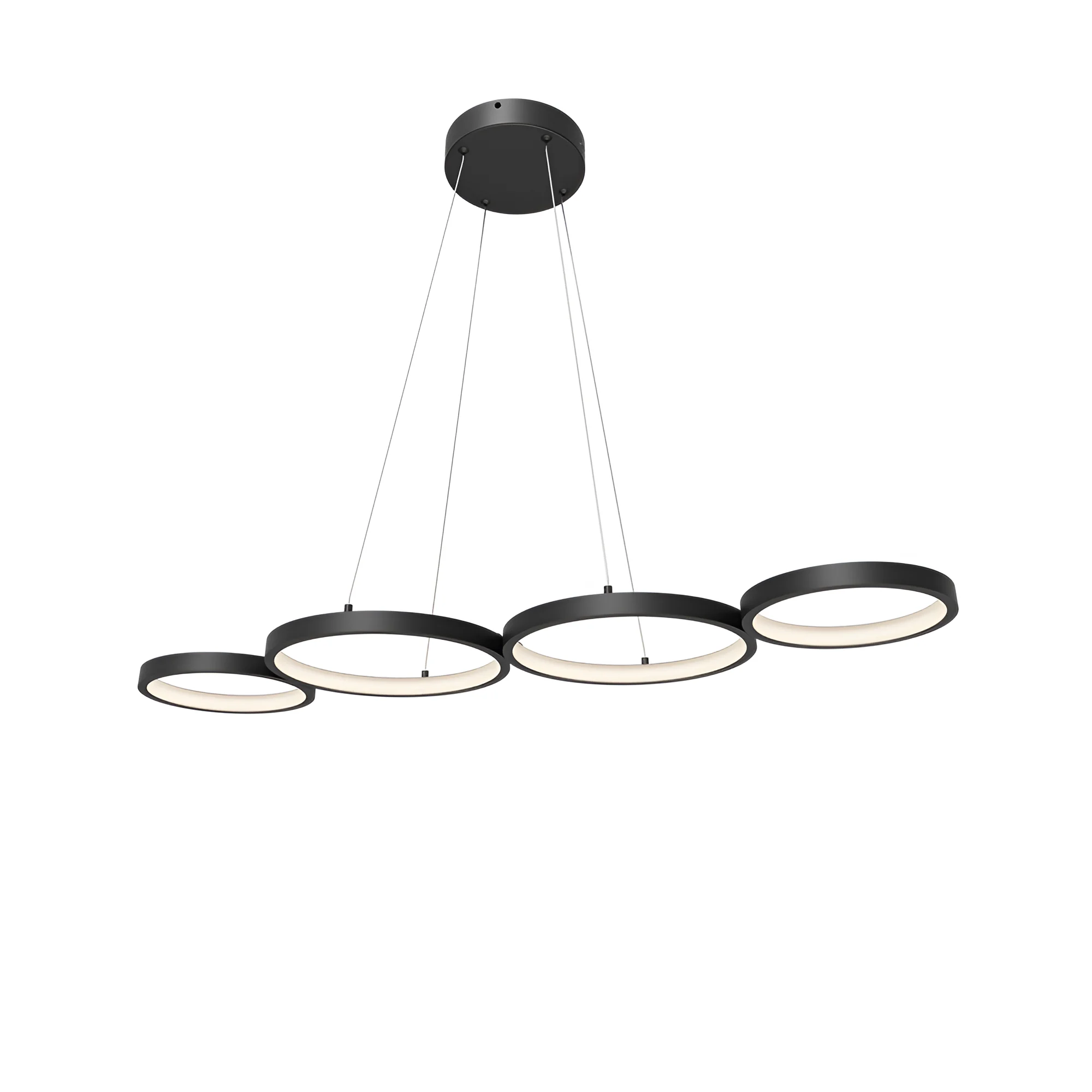 Viseća LED lampa 60W CCT crna sa daljinskim Braytron Nela