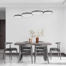 Viseća LED lampa 60W CCT crna sa daljinskim Braytron Nela