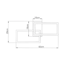 LED plafonjera 40W CCT bela sa daljinskim IP20 Braytron Nela