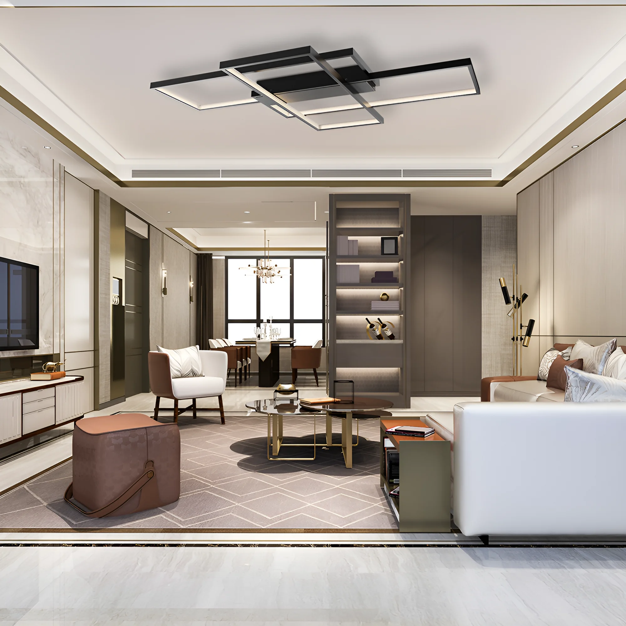 LED plafonjera 80W CCT crna sa daljinskim IP20 Braytron Nela
