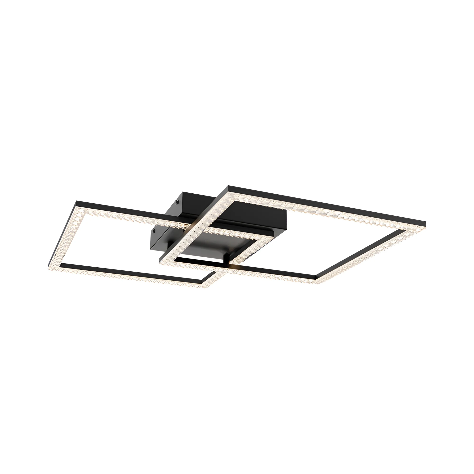 LED plafonjera kristalna 55W CCT crna sa daljinskim IP20 Braytron Crystal