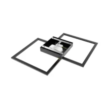 LED plafonjera kristalna 55W CCT crna sa daljinskim IP20 Braytron Crystal