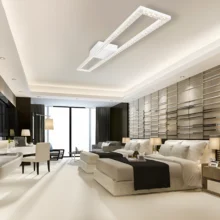 LED plafonjera kristalna 40W CCT bela sa daljinskim IP20 Braytron Crystal