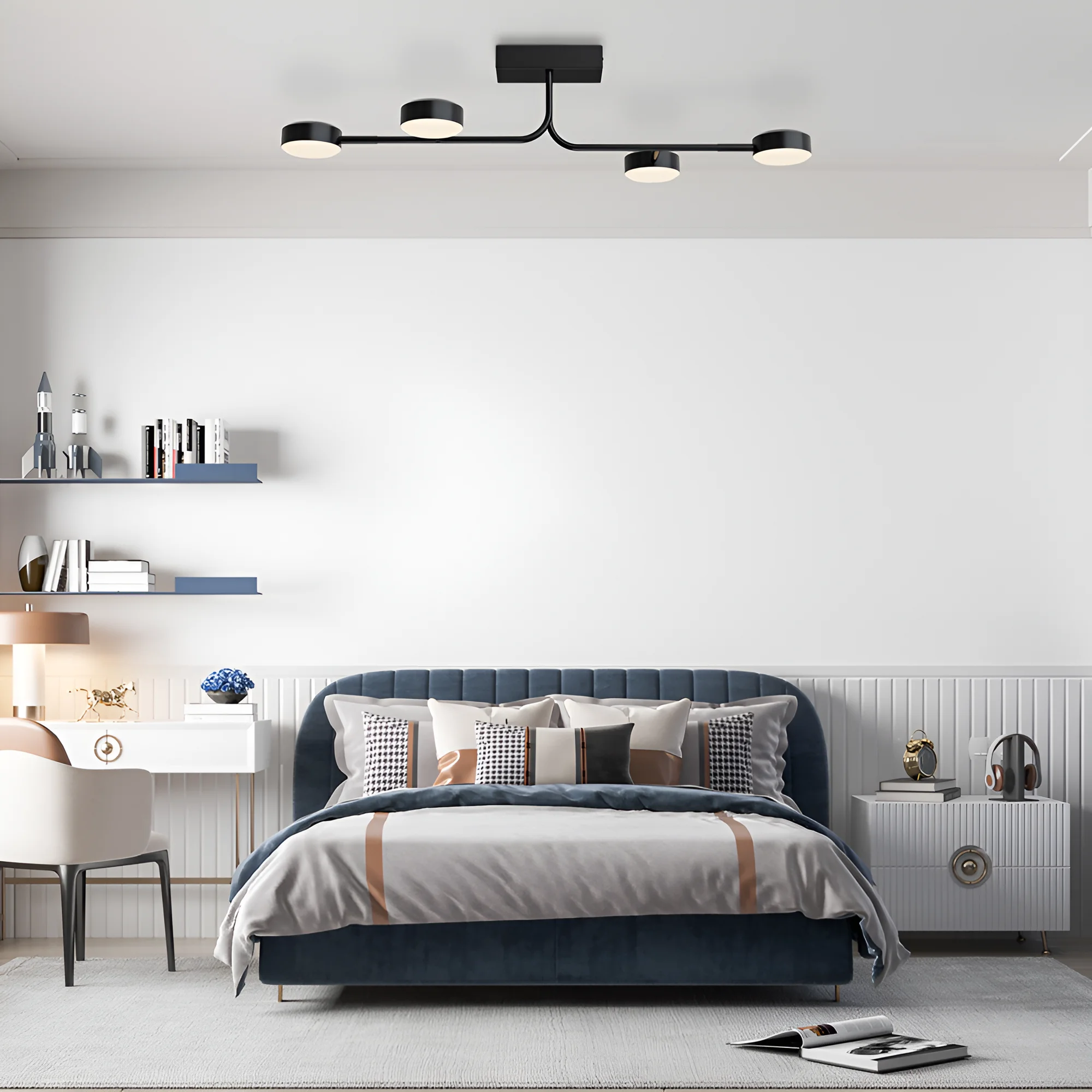 Viseća LED lampa 32W 3000K crna Braytron Arcana