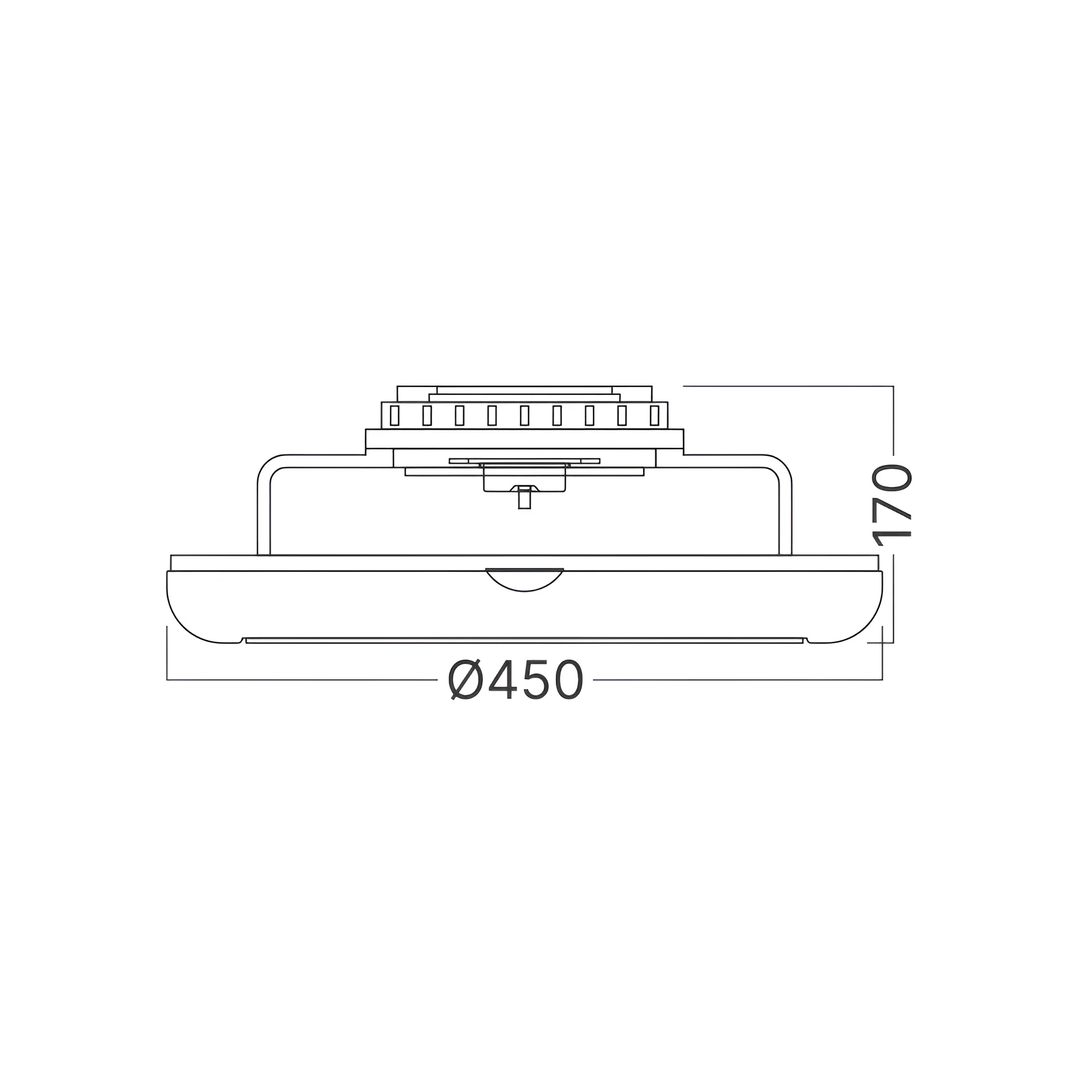 LED plafonski ventilator 450 mm 40W Braytron Fancy - Слика 7