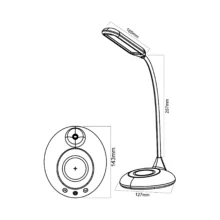 LED stona lampa 5W CCT crna Braytron DeskLine II