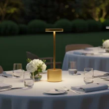 Punjiva LED stona lampa 2W CCT zlatna Braytron Luxe