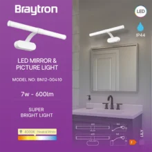 LED svetiljka za ogledalo 400 mm 7W 4000K bela IP44 Braytron Lily