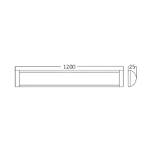 LED linijska svetiljka 1,2 m 36W 3000K Braytron ProLine (BN18-01203)