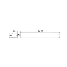 LED linijska svetiljka 1,2 m 40W 3000K siva Braytron ProLine