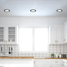LED panel ugradni okrugli 4″ 6W CCT DIM crna Braytron SmartPanel