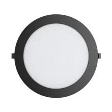LED panel ugradni okrugli 8″ 18W CCT DIM crna Braytron SmartPanel