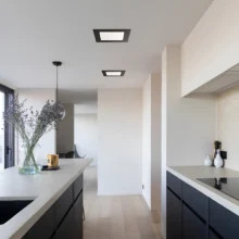 LED panel ugradni kvadratni 3″ 4W CCT DIM crna Braytron PanelLine
