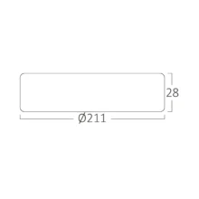 LED panel nadgradni okrugli 8″ 18W 4000K beli Braytron SmartPanel