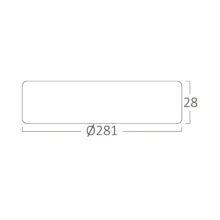 LED panel nadgradni okrugli 10″ 24W 4000K beli Braytron SmartPanel