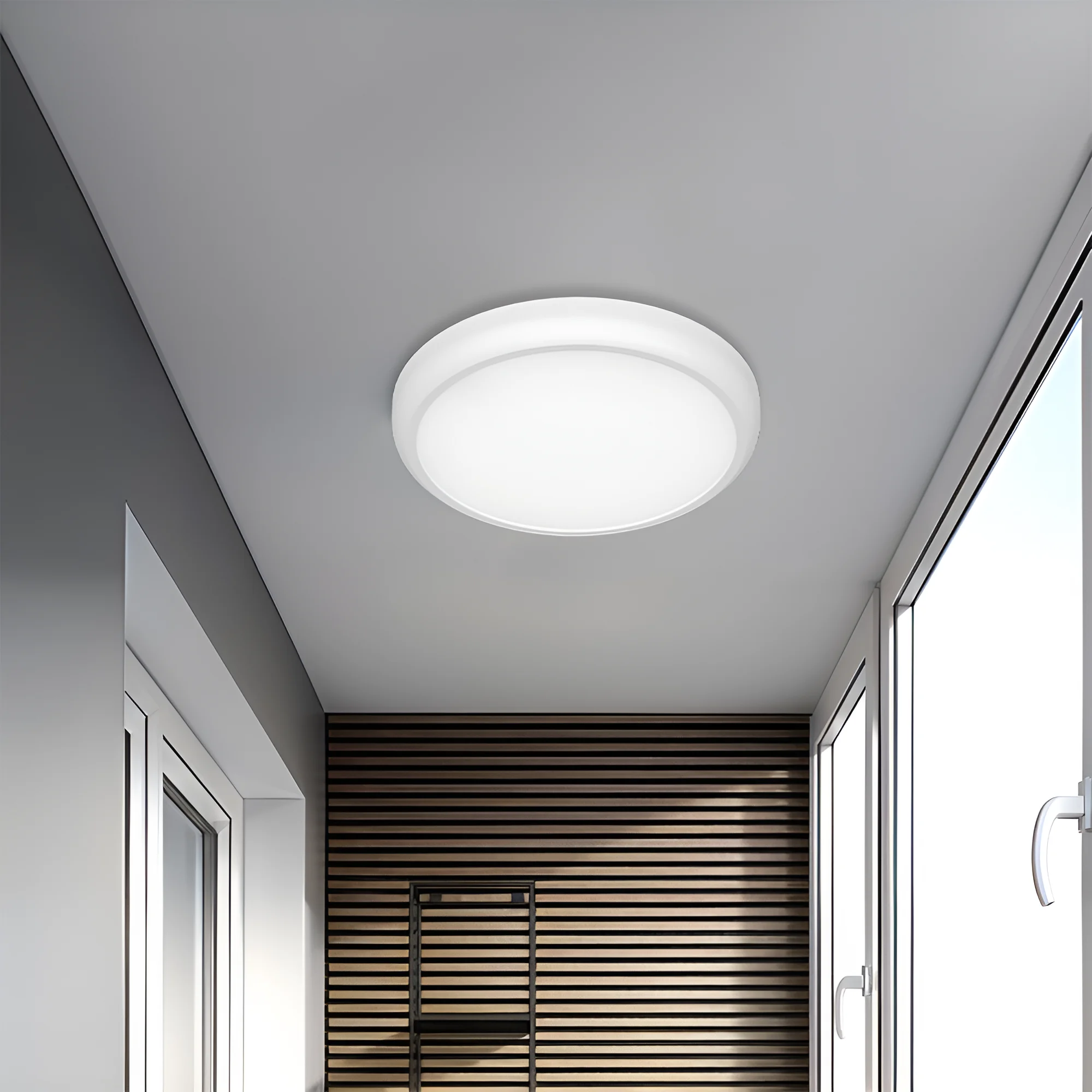 LED panel ugradni nadgradni 2u1 okrugli 9″ 20W CCT bela Braytron PanelLine