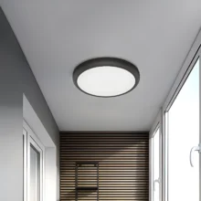 LED panel ugradni nadgradni 2u1 okrugli 9″ 20W CCT crna Braytron PanelLine