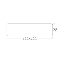 LED panel nadgradni kvadratni 8″ 18W 3000K beli Braytron SmartPanel
