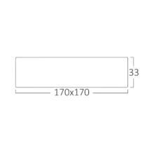LED panel nadgradni kvadratni 6″ 12W 3000K beli Braytron Panel Plus