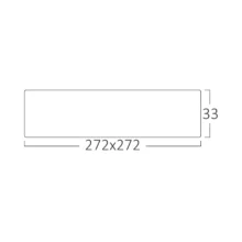 LED panel nadgradni kvadratni 10″ 24W 6500K beli Braytron Panel Plus