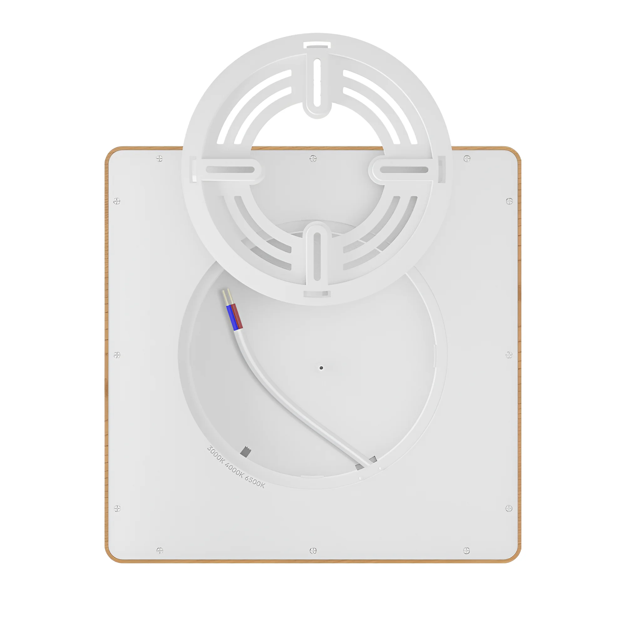 LED plafonjera kvadratna 20W drvo CCT 3u1 Braytron Jade - Слика 5
