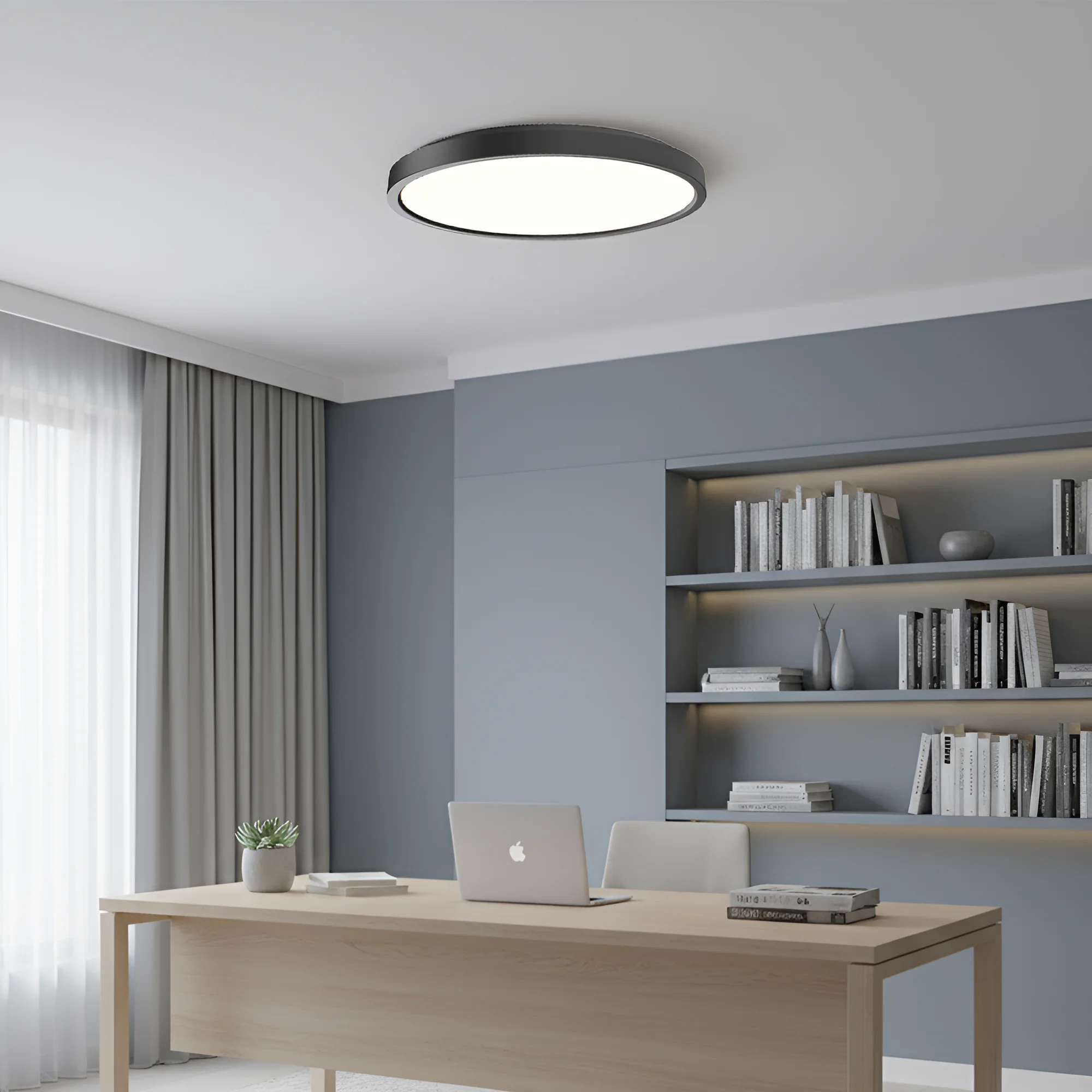 LED plafonjera okrugla 20W crna CCT 5u1 Braytron Jade G2