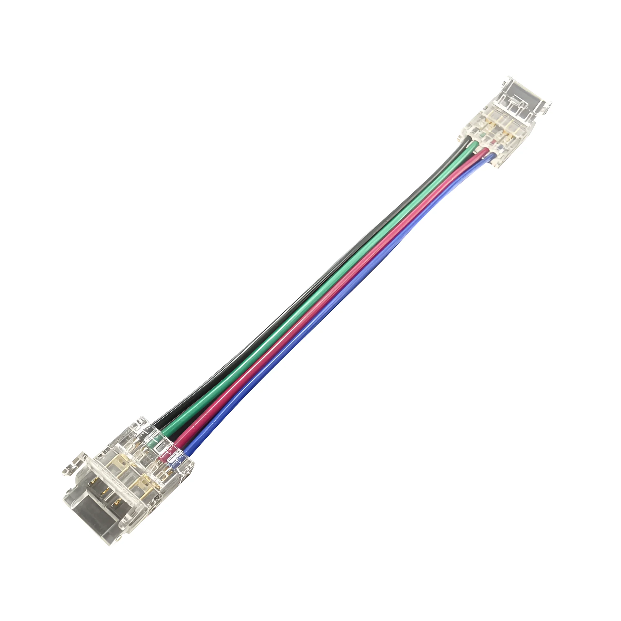 Konektor LED trake srednji sa zicom RGB 10 mm Braytron