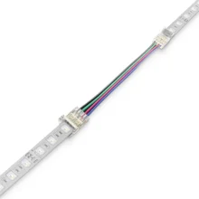 Konektor LED trake srednji sa žicom RGB 10 mm Braytron