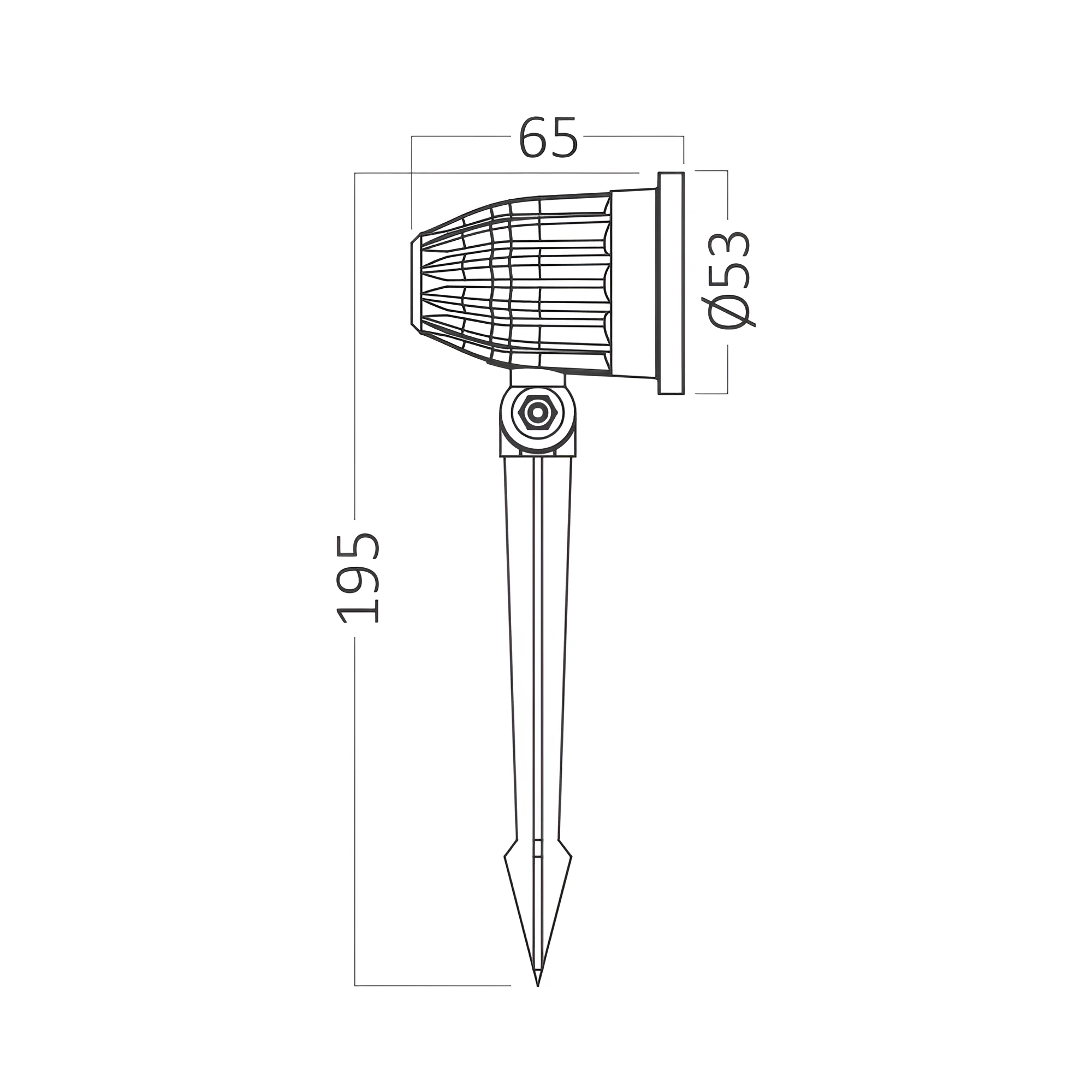 LED ubodna baštenska svetiljka 7W zelena crna IP65 Braytron SpotLux - Слика 7
