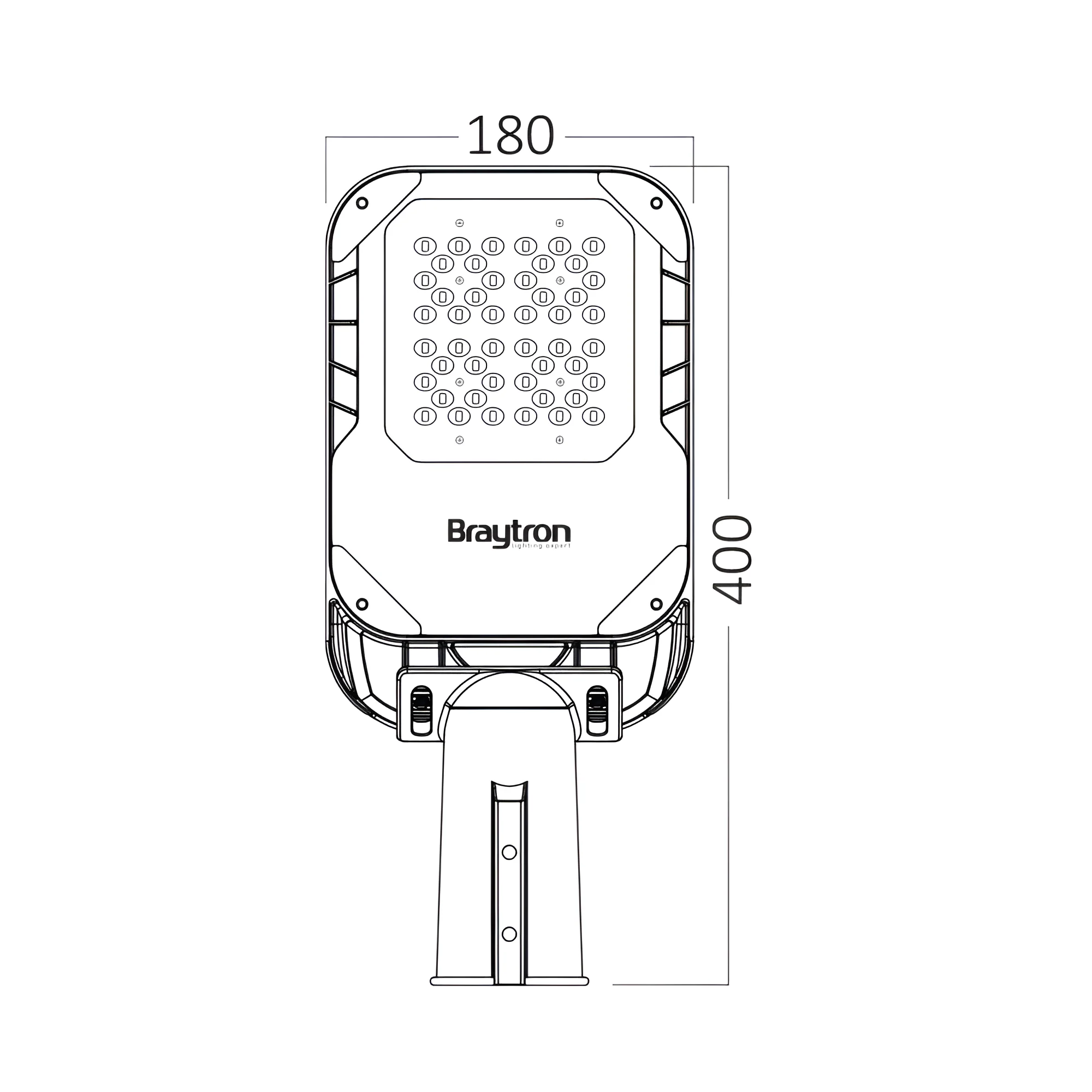 LED ulična svetiljka 39W 4000K siva StreetLine Elite IP66 Braytron - Слика 6